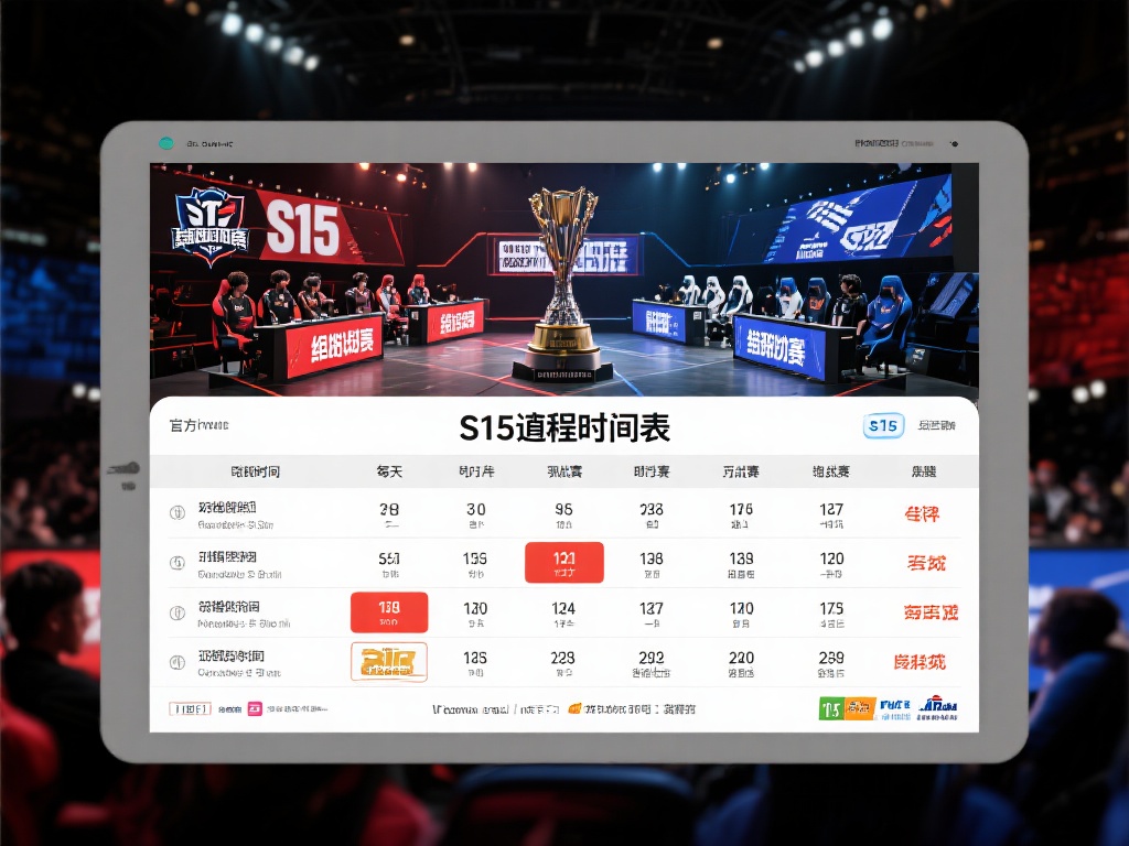 S15赛程表正式公布,激动人心的对决即将上演! 根据官方公布的S15赛程时间表,本届赛事